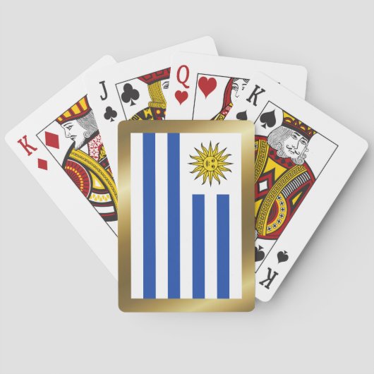 Uruguayaanse Vlag Speelkaarten (Achterkant)