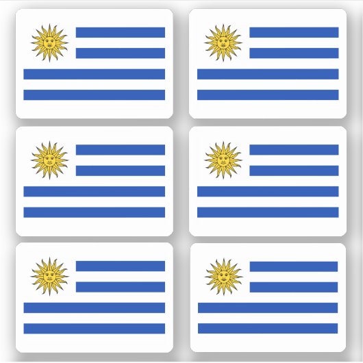 Uruguayaanse vlag sticker (Voorkant)