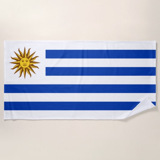 Uruguayaanse vlag strandlaken (Voorkant)