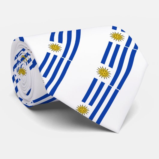Uruguayaanse vlag stropdas (Opgerold)