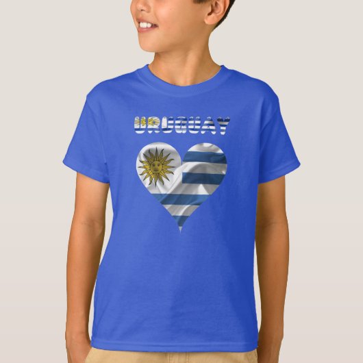 Uruguayaanse vlag t-shirt (Voorkant)