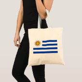 Uruguayaanse vlag tote bag (Voorkant (product))