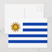 Uruguayaanse vlag (Uruguay) Briefkaart (Voorkant / Achterkant)