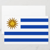 Uruguayaanse vlag (Uruguay) Briefpapier (Voorkant / Achterkant)