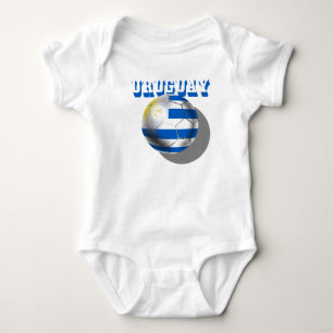 Uruguayaanse vlag van de Uruguay-logo futbol voetb Romper