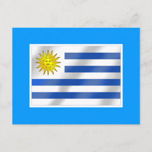 Uruguayaanse vlag van Urugauy-geschenken en -t - s Briefkaart