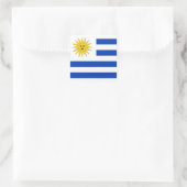 Uruguayaanse vlag vierkante sticker (Tas)