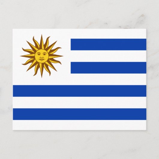 Uruguayaanse vlag, vlag van Uruguay Briefkaart (Voorkant)