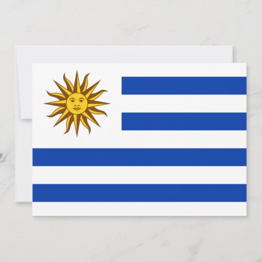 Uruguayaanse Vlag, Vlag van Uruguay Huwelijk Kaart (Achterkant)