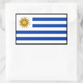 Uruguayaanse vlag, vlag van Uruguay Rechthoekige Sticker (Tas)