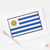 Uruguayaanse vlag, vlag van Uruguay Rechthoekige Sticker (Envelop)