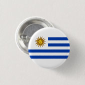 Uruguayaanse vlag, vlag van Uruguay Ronde Button 3,2 Cm (Voorkant /achterkant)