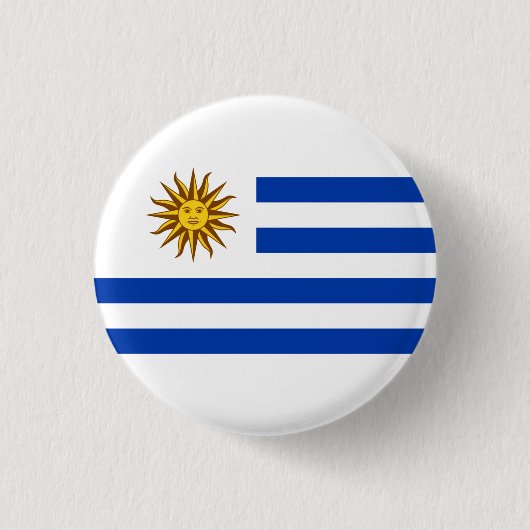 Uruguayaanse vlag, vlag van Uruguay Ronde Button 3,2 Cm (Voorkant)