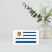 Uruguayaanse vlag, vlag van Uruguay Visitekaartje (Staand voorkant)