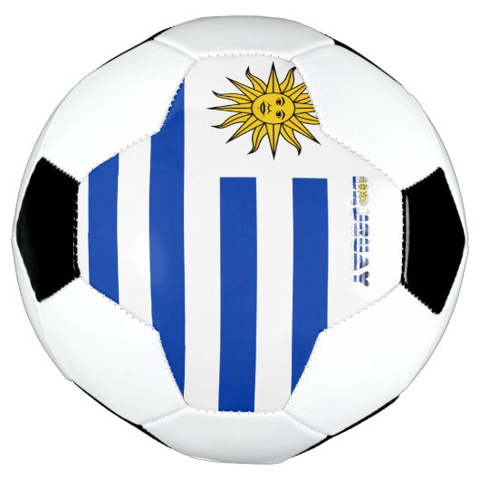 Uruguayaanse vlag voetbal (Gedraaid)