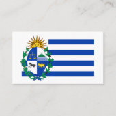 Uruguayaanse vlag & wapen, vlag van Uruguay Visitekaartje (Voorkant)