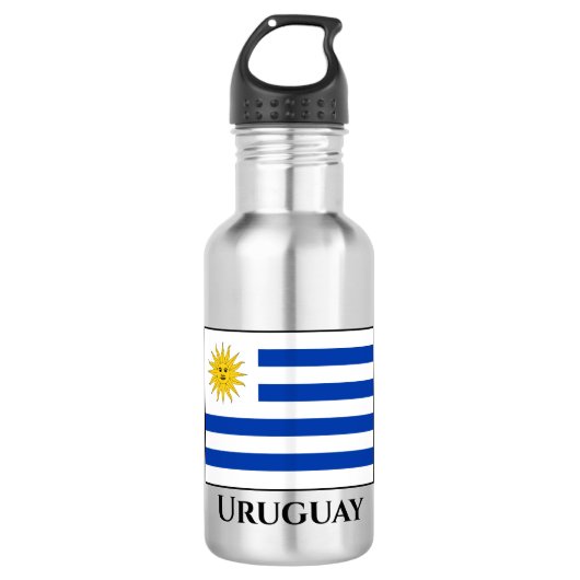 Uruguayaanse vlag waterfles  (Voorkant)