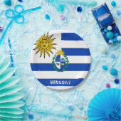 Uruguayaanse wapenschild papieren bordje (Feest)
