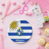 Uruguayaanse wapenschild papieren bordje (Feest)