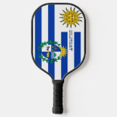 Uruguayaanse wapenschild pickleball paddle (Achterkant)