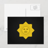 Uruguayaanse zon van mei briefkaart (Voorkant / Achterkant)