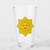Uruguayaanse zon van mei / Sol de Mayo Glass Glas (Voorkant)