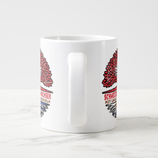 Uruguayisch Schweizer Schweiz Baum Wurzel Grote Koffiekop (Achterkant)