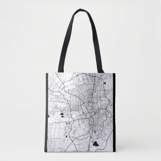 Ürümqi China Kaart Tote Bag (Voorkant)