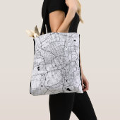 Ürümqi China Kaart Tote Bag (Dichtbij)