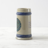 Urus Fret Mandala - Stof in tempels - Stein Bierpul (Center)