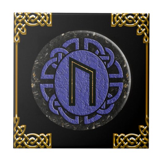 " uruz - elder futhark " tegeltje (Voorkant)