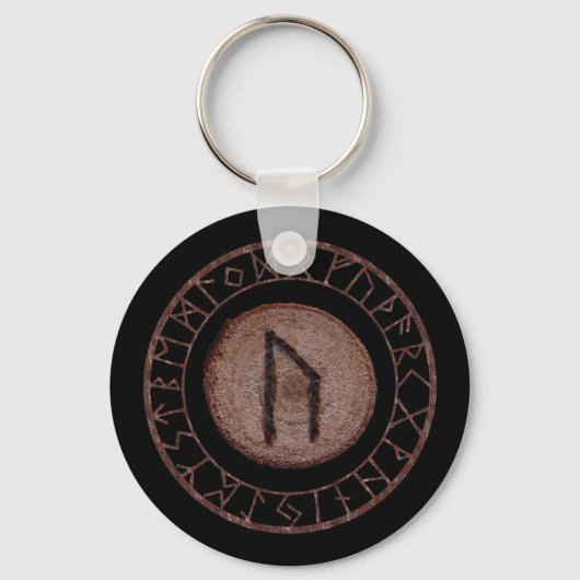 Uruz - Oudere Futhark rune Sleutelhanger (Voorkant)
