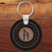 Uruz - Oudere Futhark rune Sleutelhanger (Voorkant)