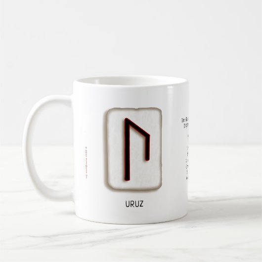 Uruz RuneStone 11 oz. Mok (Links)