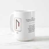 Uruz RuneStone 15 oz. Mok (Voorkant links)