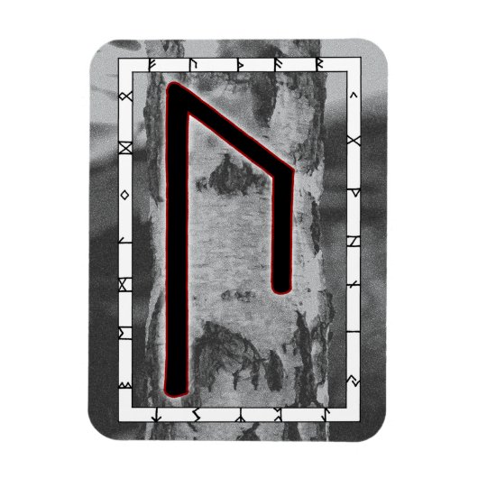 Uruz Viking Rune Magnet - Wisdom! Magneet (Verticaal)