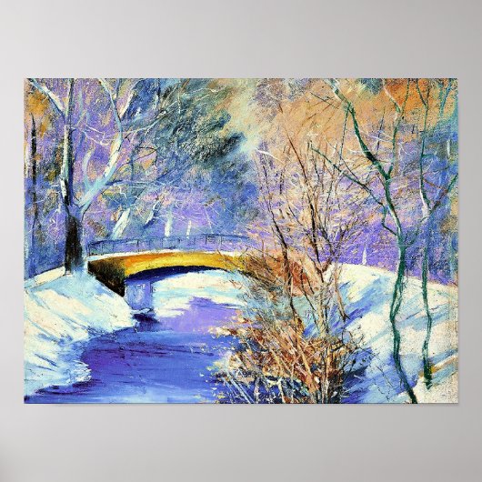 Ury - Tiergarten im Winter, Poster (Voorkant)