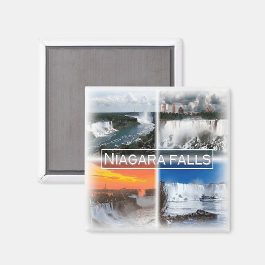 US0136 Amerika, Verenigde Staten, Niagara, Koelkas Magneet (Voorkant / Achterkant)