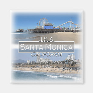US0143 Amerika, Verenigde Staten, Santa Monica Fri Magneet