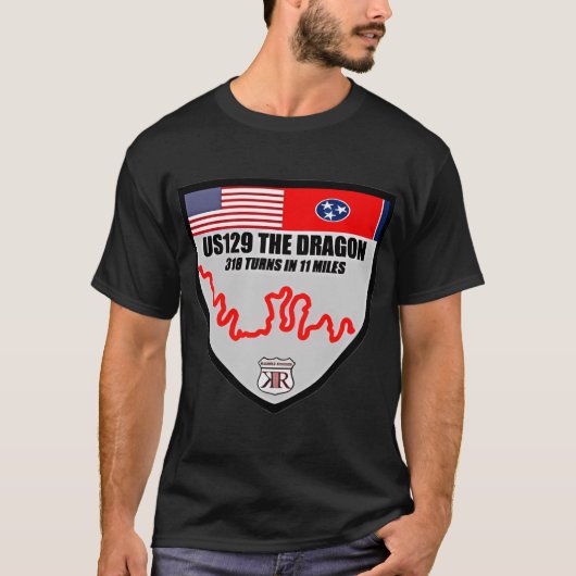 US129 het Dragon Lusje van Overeenkomsten verschee T-shirt (Voorkant)