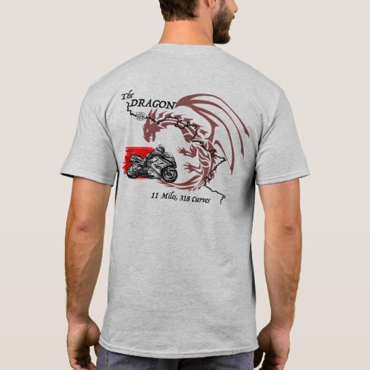 US 129 The Dragon T-shirt (Achterkant)