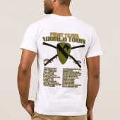 US 1ST CAVALRY DIVISION "EERSTE TEAM" WERELDWIJDE  T-SHIRT (Achterkant)