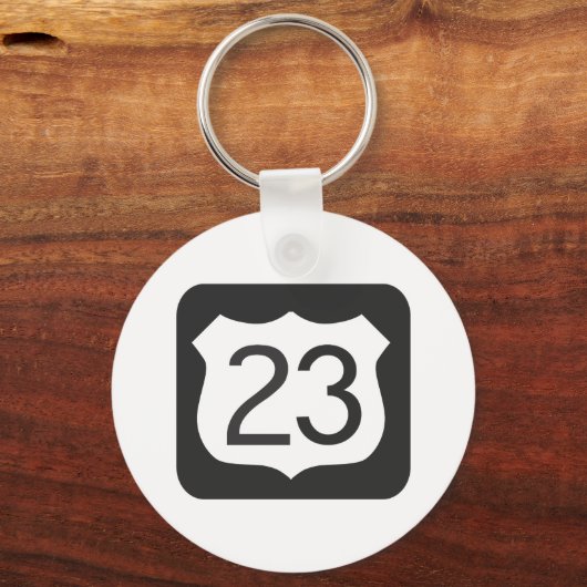 US-23 Highway Sleutelhanger (Voorkant)