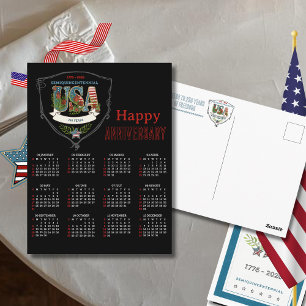 US 250 2026 Semiquincentennial Botanische Kalender Briefkaart
