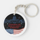 US 250 America Home of the Brave | Monuments Sleutelhanger (Achterkant)