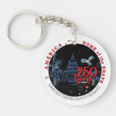 US 250 America Home of the Brave | Monuments Sleutelhanger (Voorkant)