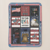 US 250 Amerikaanse Iconen Premium Raster Sherpa Deken (Voorkant)