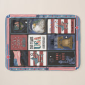US 250 Amerikaanse Iconen Premium Raster Sherpa Deken (Voorkant (horizontaal))