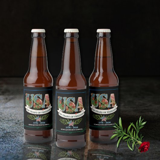US 250 Aurora Zwarte Bierfles Etiket