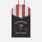 US 250 Wij het Volk Patriottische Verjaardag Cadeaulabel (Achterkant)